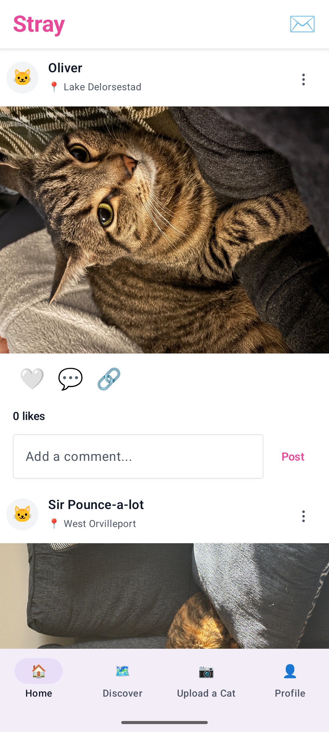 Screenshot of the app